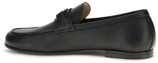 Valentino Garavani Black Deer Slip-On Loafers
