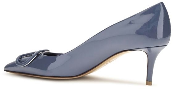 Valentino Garavani Blue Calf Leather Bos Taurus High Heel Pumps