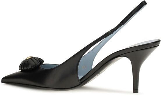 Valentino Garavani Black Calf Leather Bos Taurus High Heel Pumps