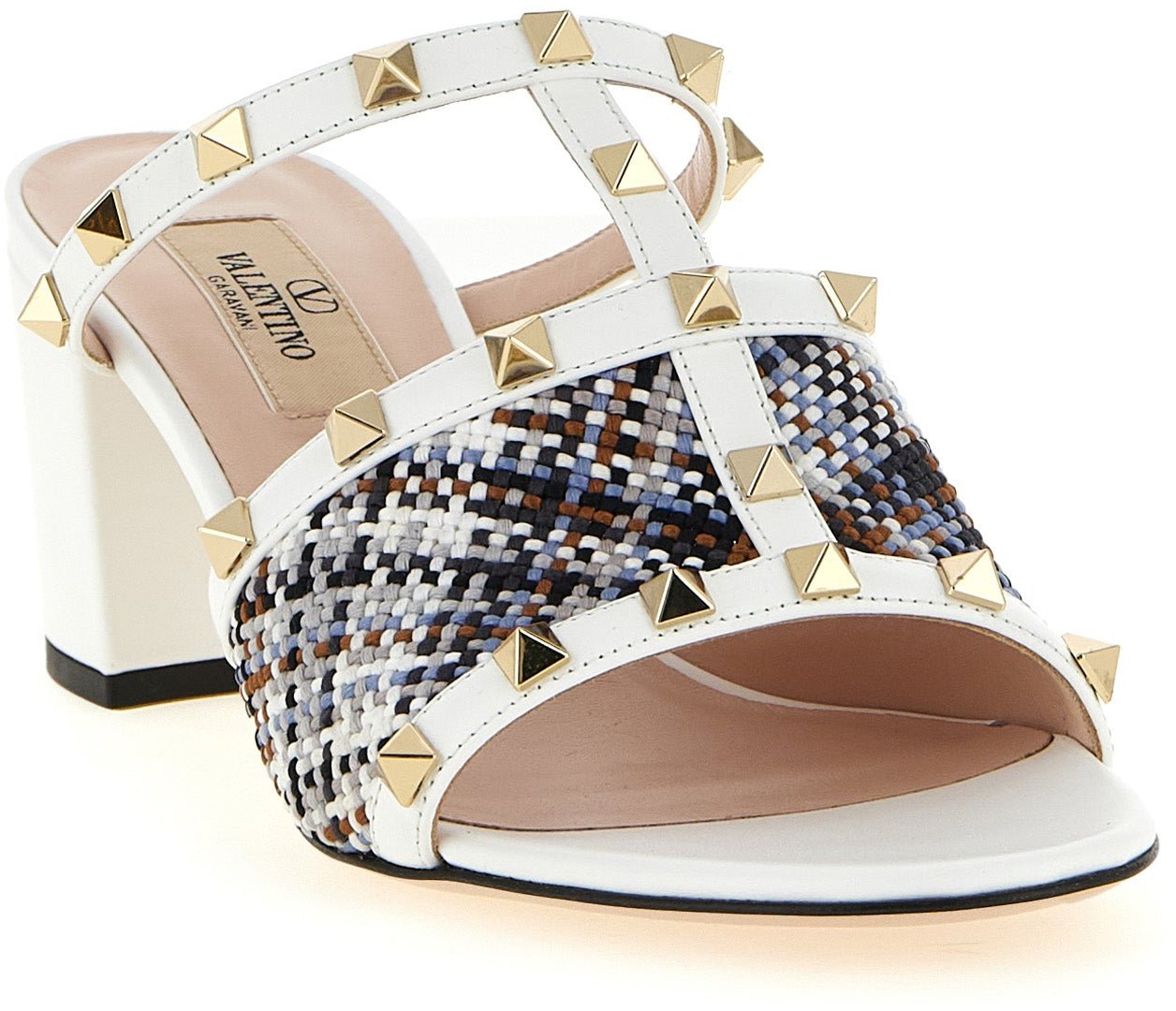 Valentino Garavani White Polyester Platform Sandals