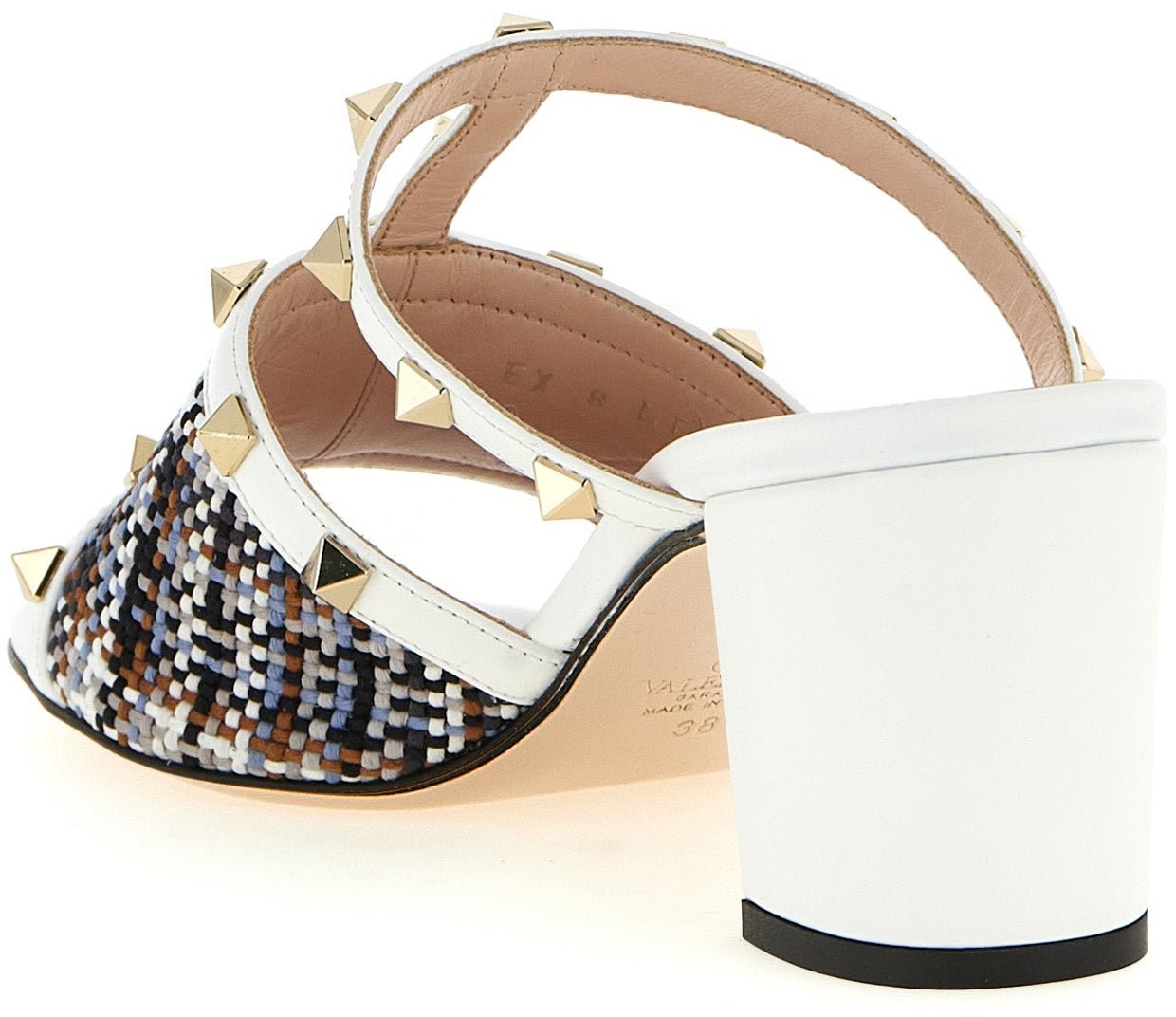 Valentino Garavani White Polyester Platform Sandals