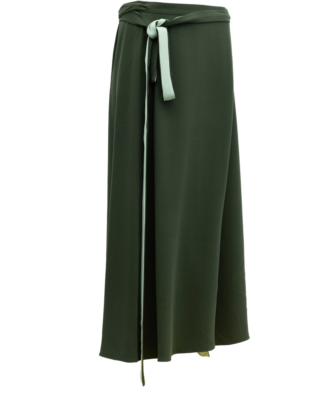 Valentino Garavani Women Silk Skirt in Dark Green