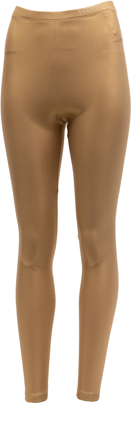 Valentino Garavani Women Leggings in Gold