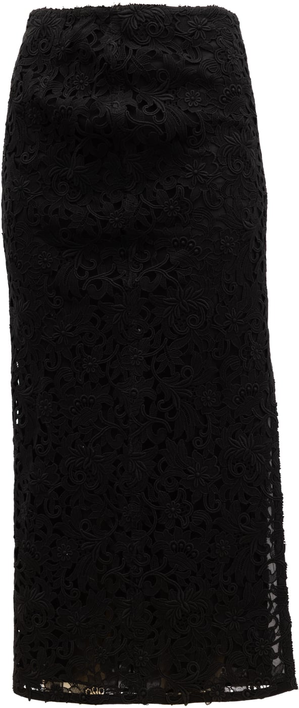 Valentino Garavani Women Midi Skirt with Floral Lace