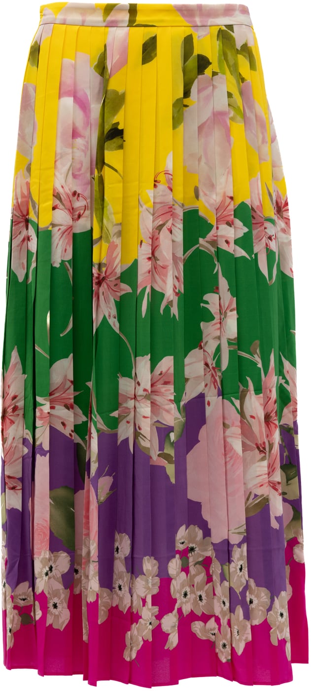 Valentino Garavani Plated Floral Skirt