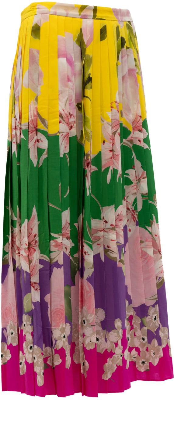 Valentino Garavani Plated Floral Skirt