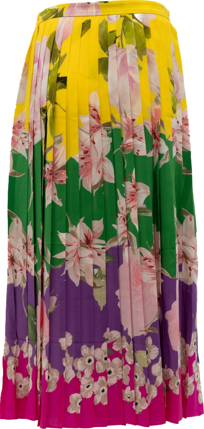 Valentino Garavani Plated Floral Skirt