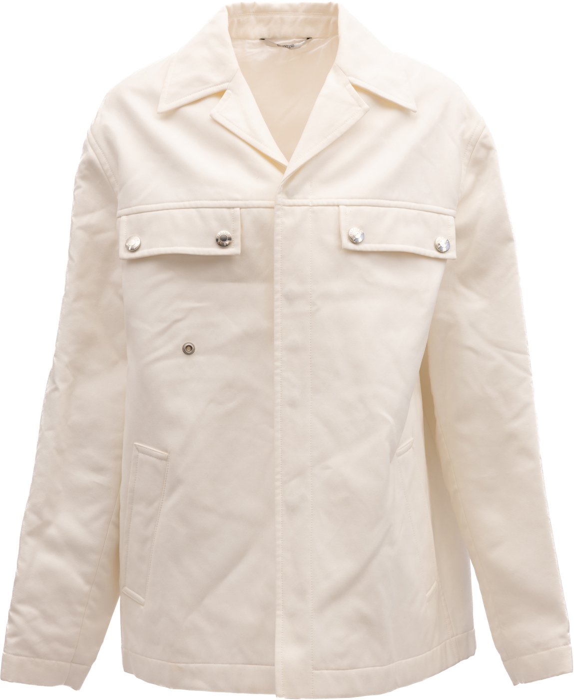 Valentino Garavani Ivory Oversized Shirt Jacket