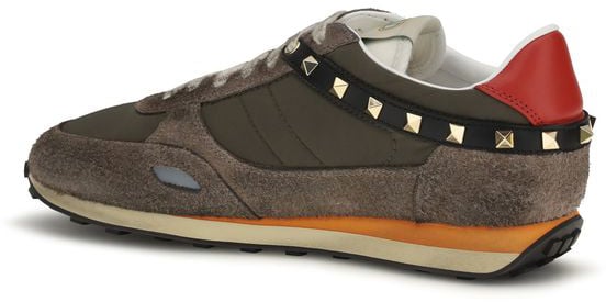 Valentino Garavani Brown Nylon Low Top Sneakers