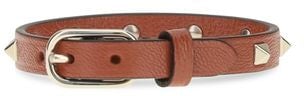 Valentino Garavani Brown Calf Leather Bos Taurus Bracelet