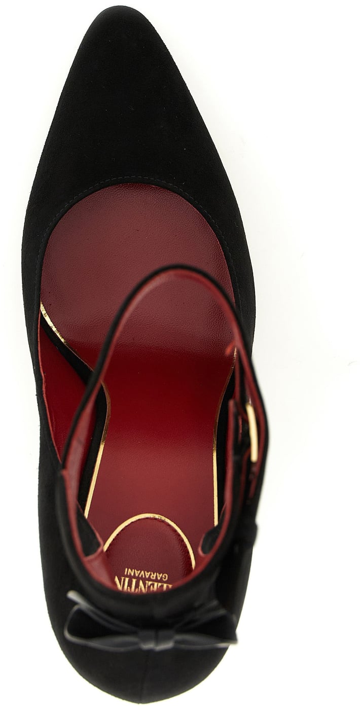 Valentino Garavani Black Goatskin High Heel Pumps