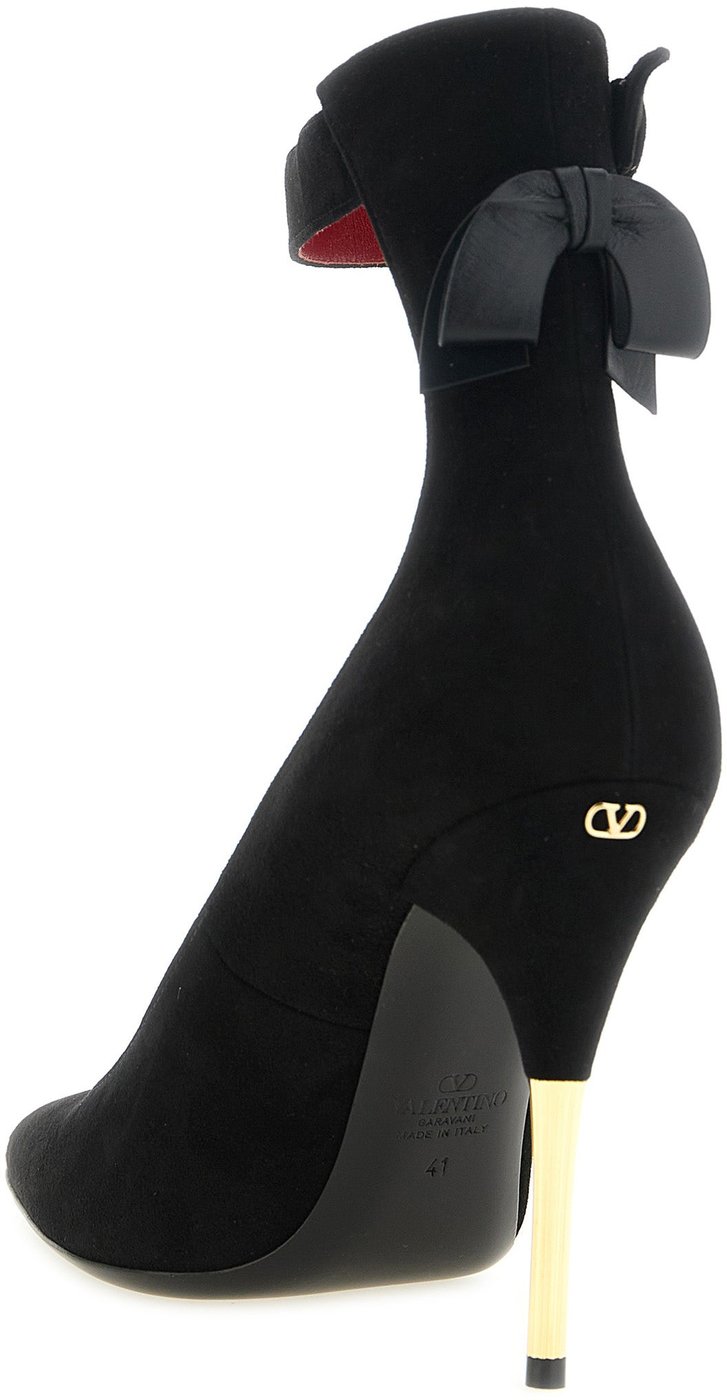 Valentino Garavani Black Goatskin High Heel Pumps