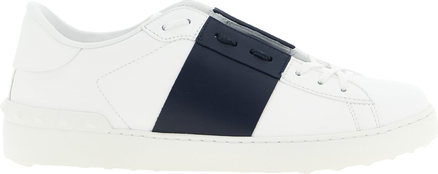Valentino Garavani Blue Calfskin Low Top Sneakers