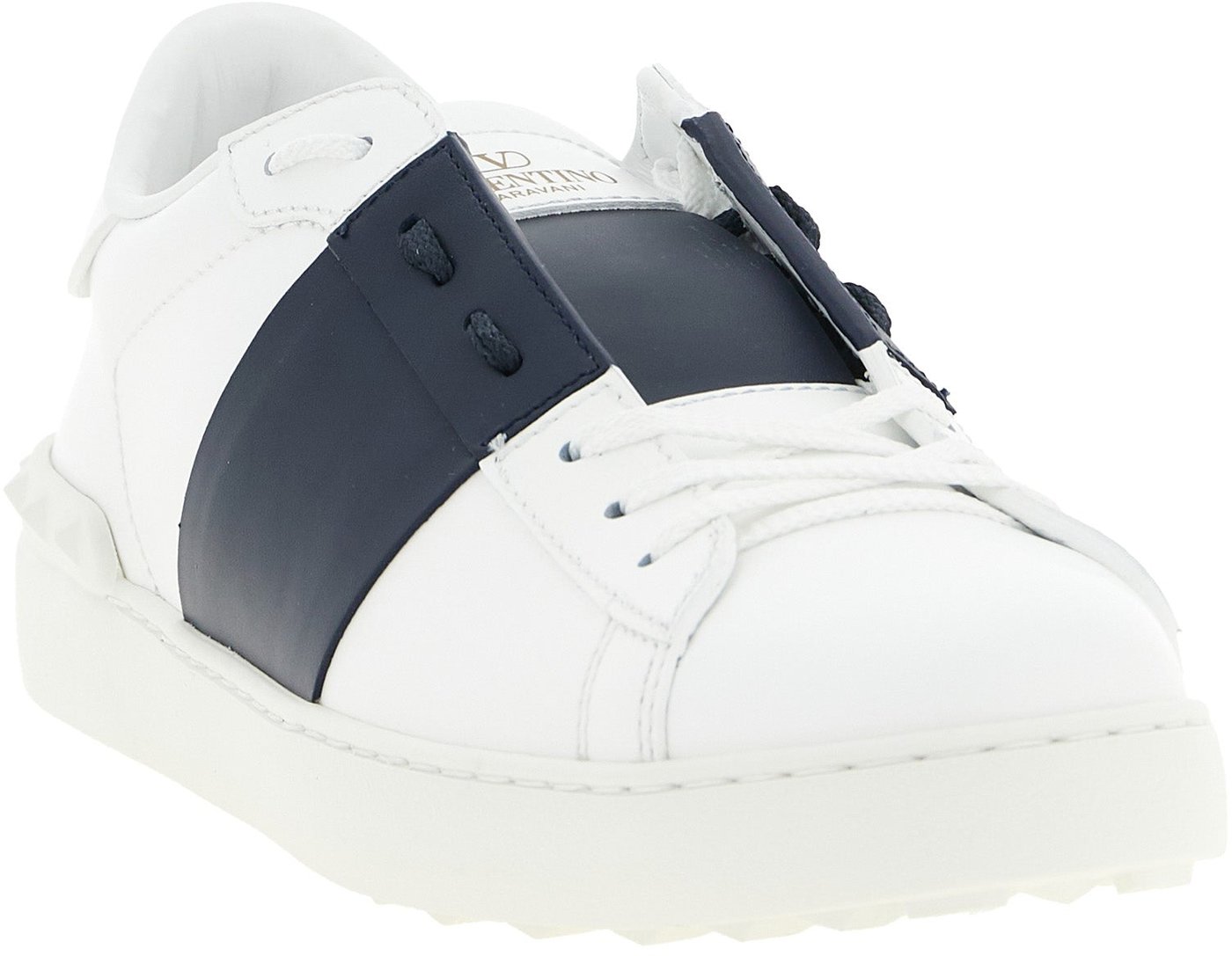 Valentino Garavani Blue Calfskin Low Top Sneakers