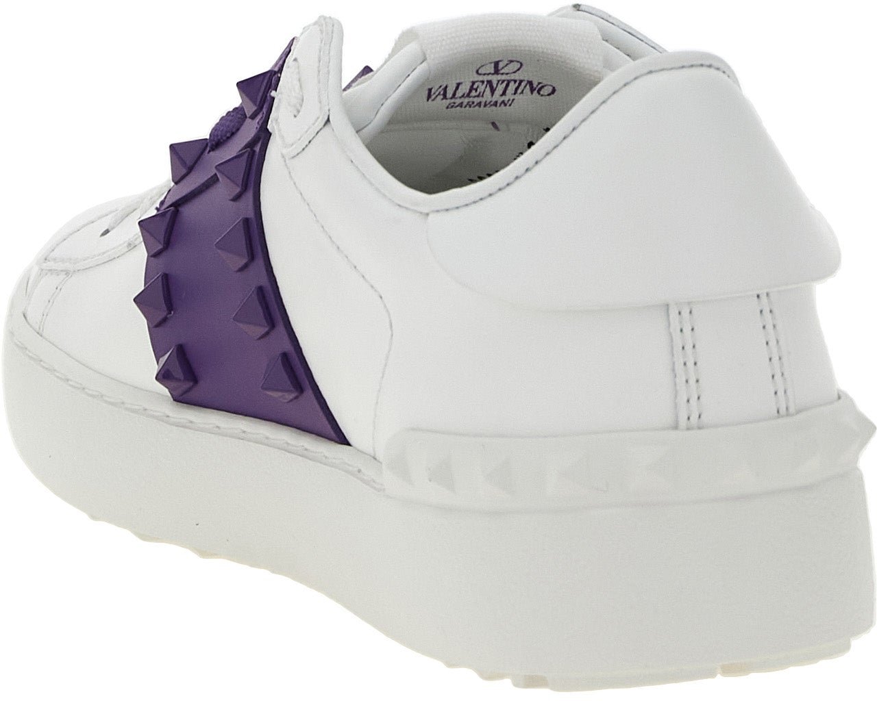 Valentino Garavani Purple Calfskin Low Top Sneakers