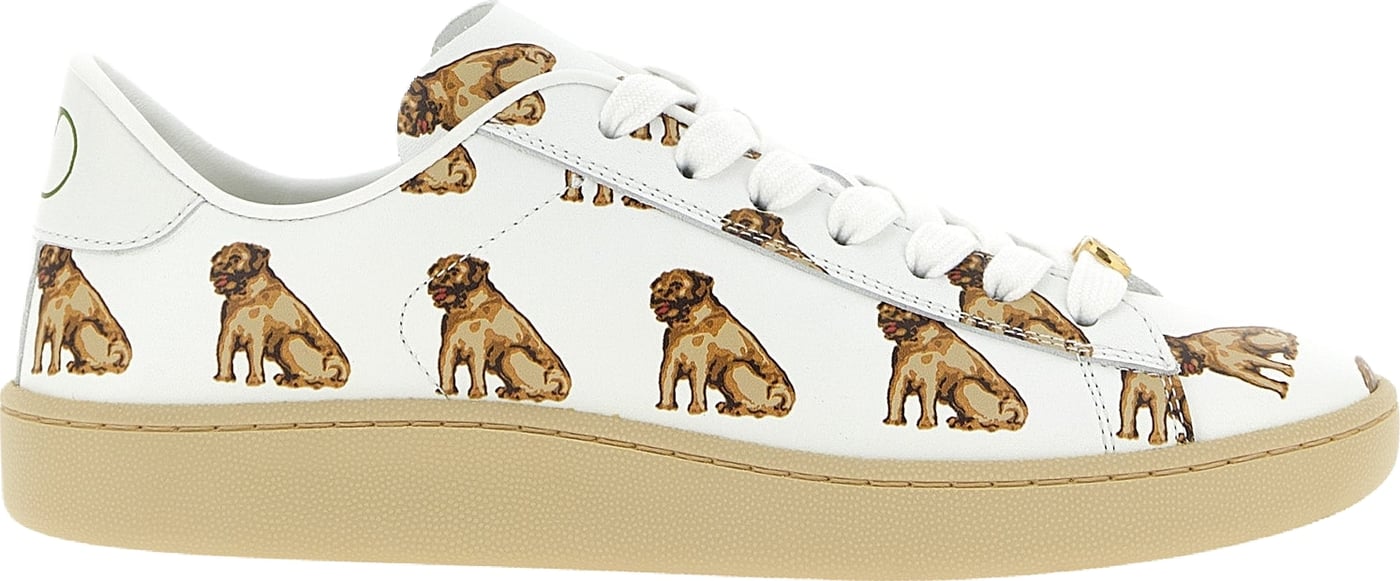 Valentino Garavani White Calfskin Low Top Sneakers
