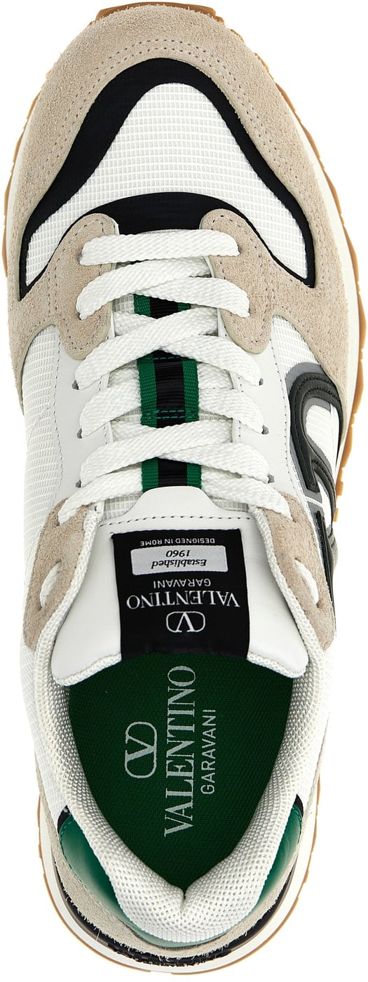 Valentino Garavani Multicolor Calfskin Athletic Sneakers