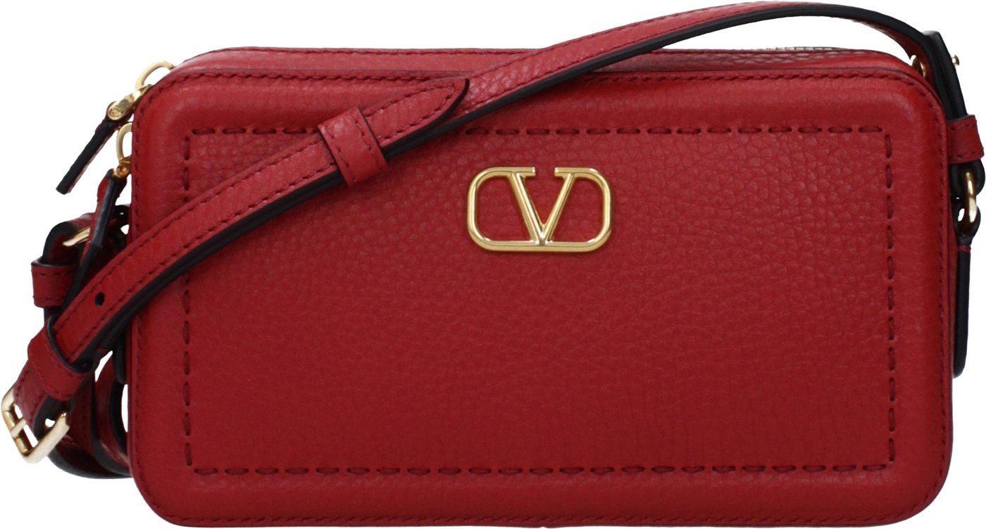 Valentino Garavani Red Leather Crossbody Bag