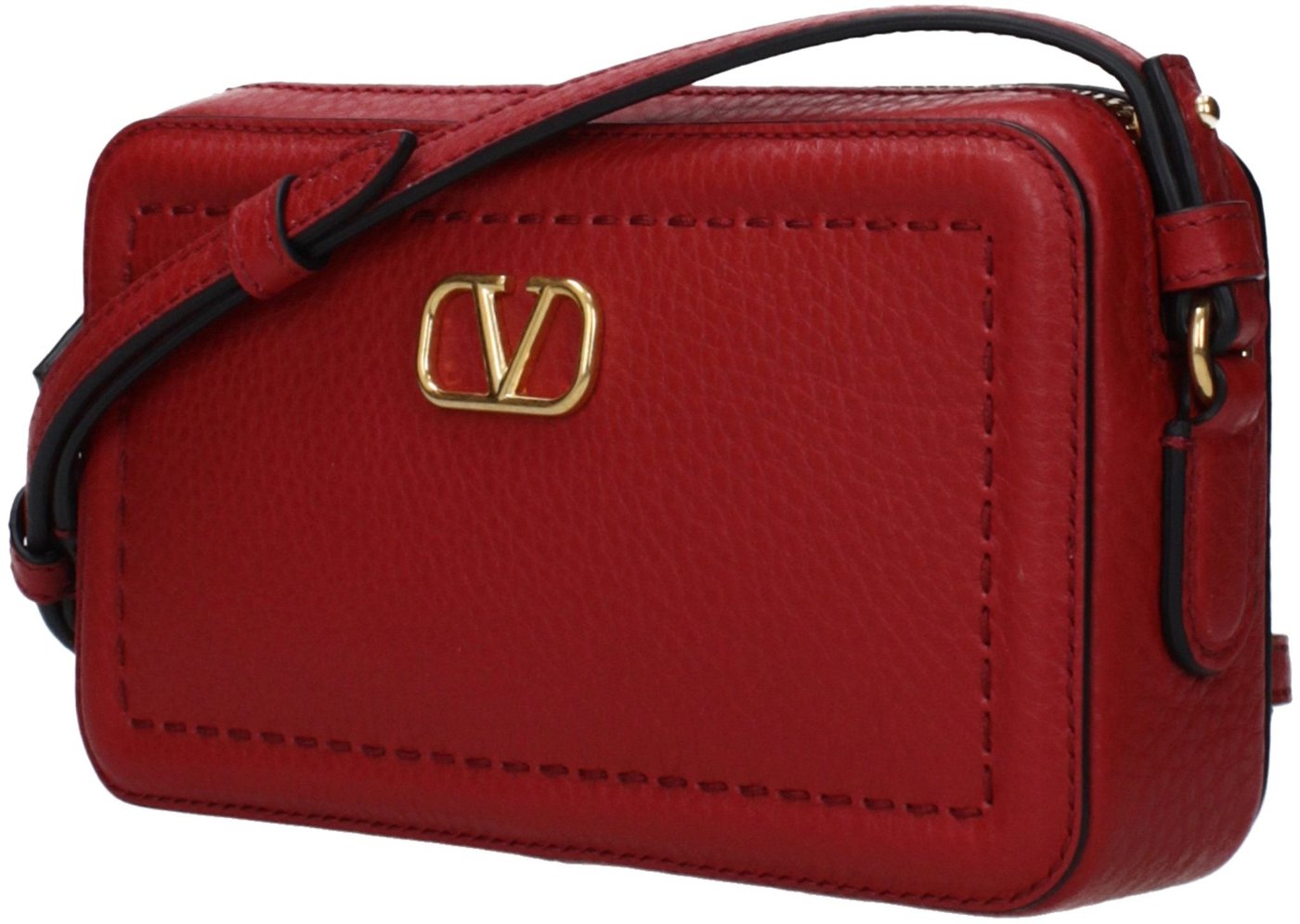 Valentino Garavani Red Leather Crossbody Bag