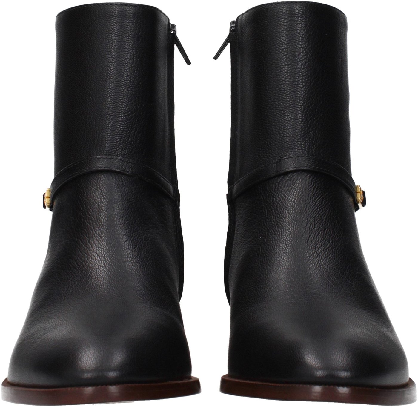 Valentino Garavani Black Leather Ankle Boots