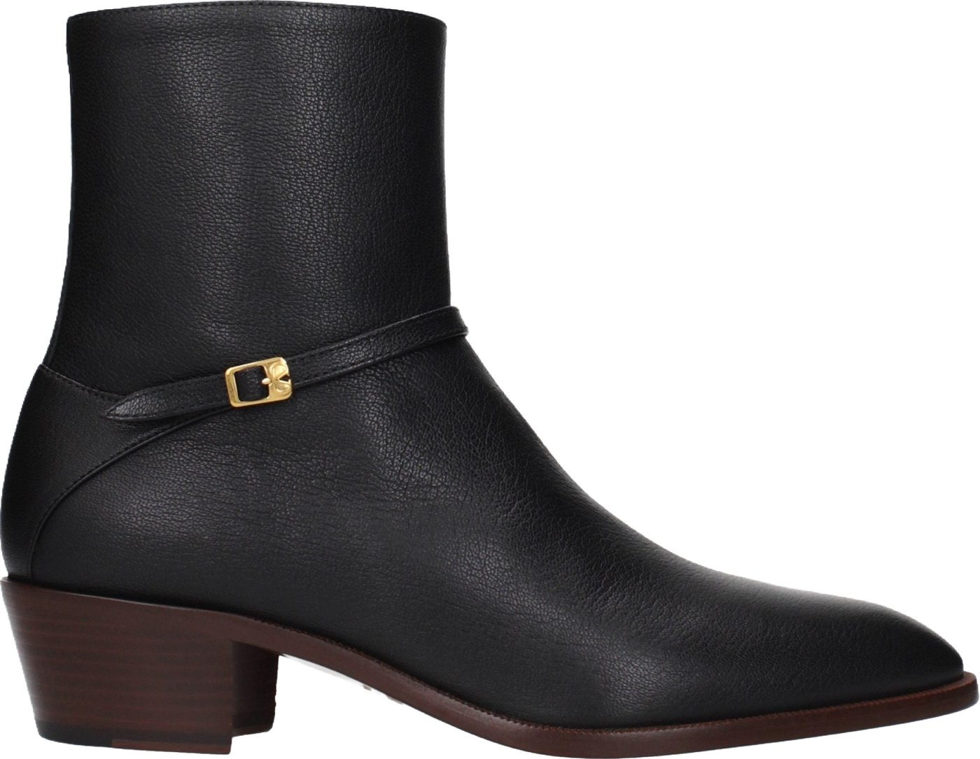 Valentino Garavani Black Leather Ankle Boots