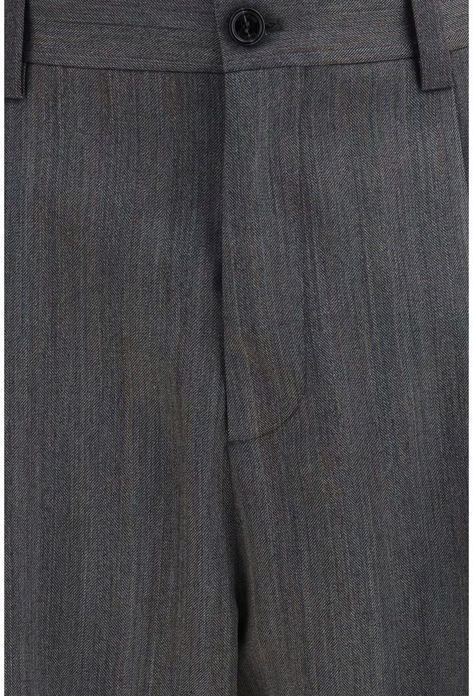 Valentino Garavani Gray Wool Oves Aries Dress Pants