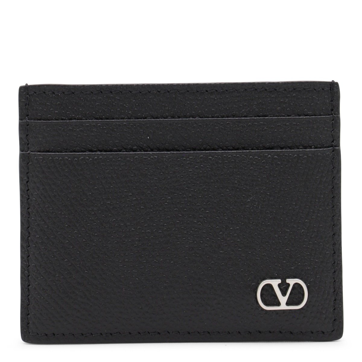 Black Wallet with Smooth Texture and Compact Design