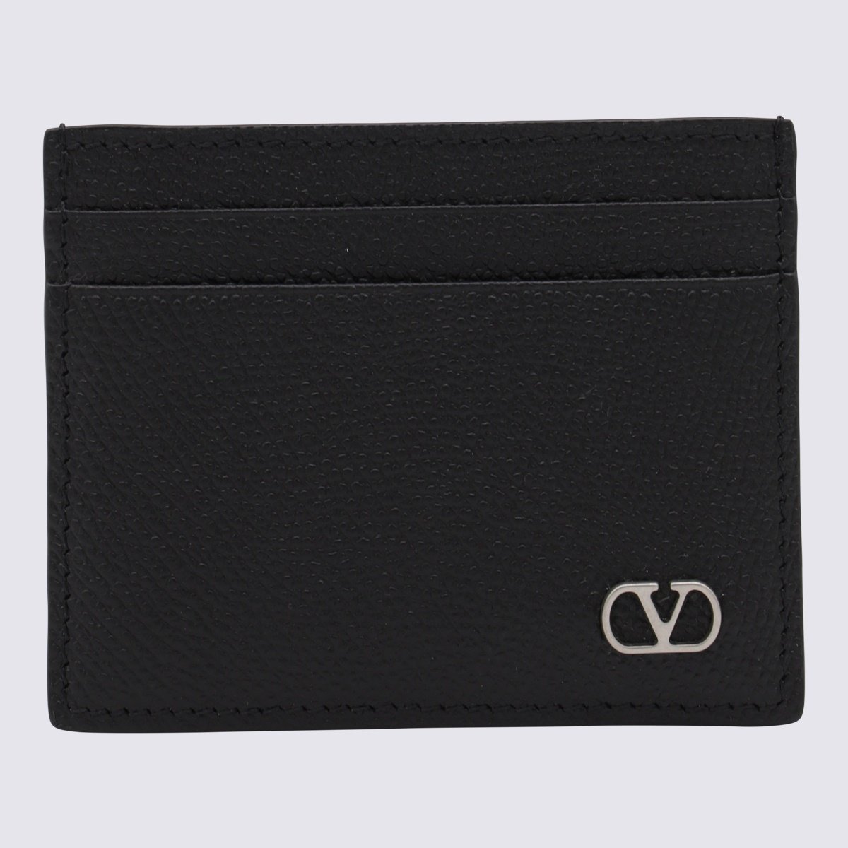 Black Wallet with Smooth Texture and Compact Design