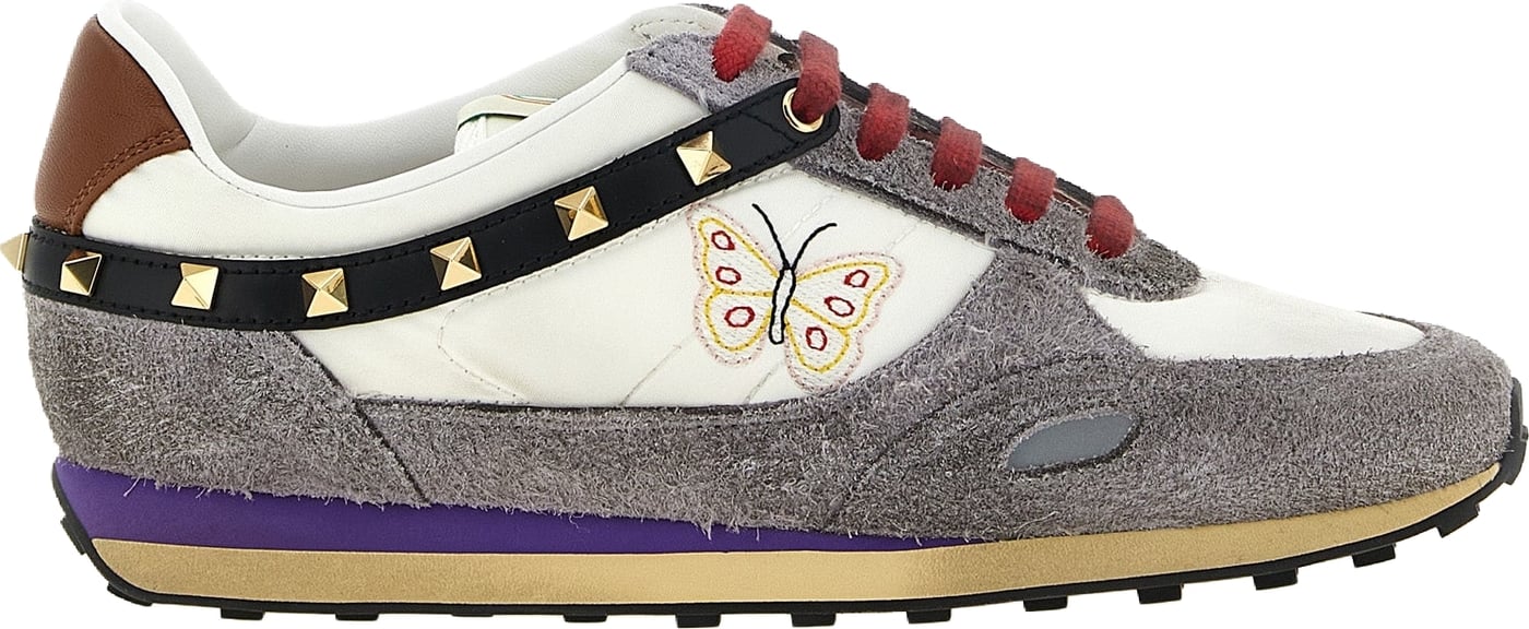 Valentino Garavani Multicolor Calfskin Athletic Sneakers
