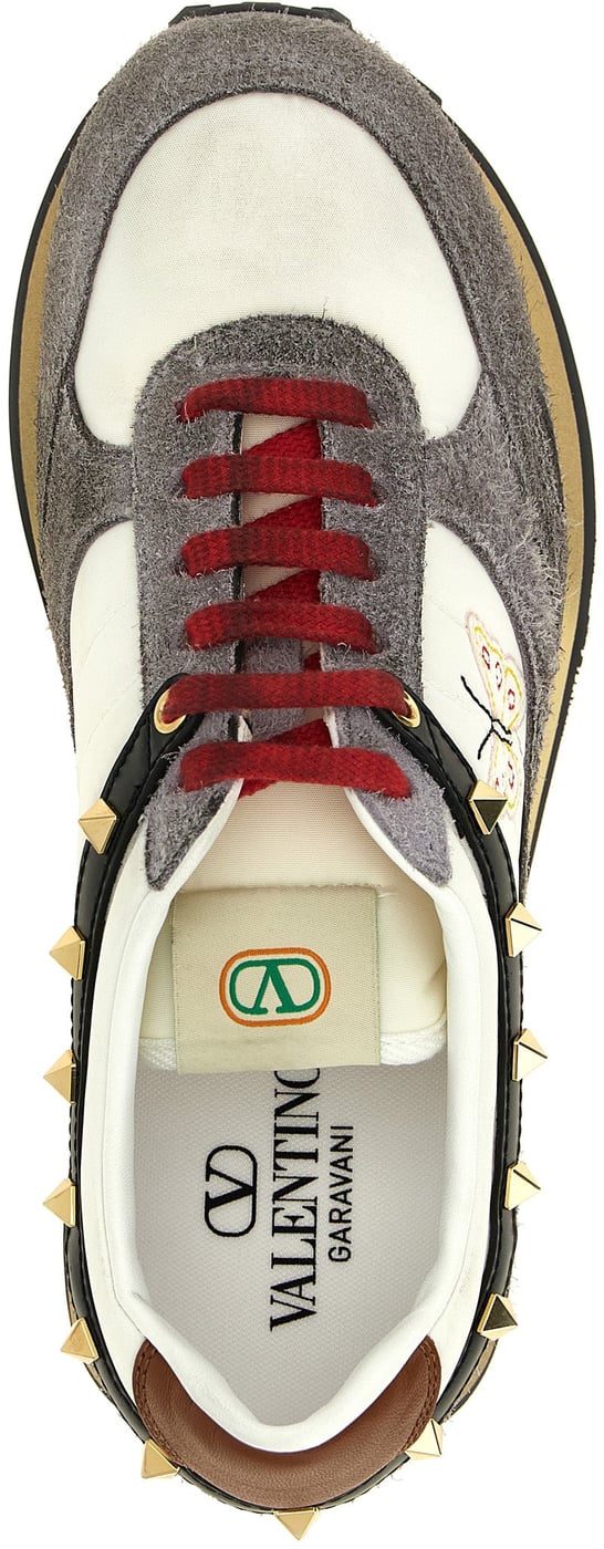 Valentino Garavani Multicolor Calfskin Athletic Sneakers