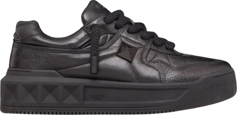 Valentino Garavani One Stud XL Men's Leather Sneakers Black