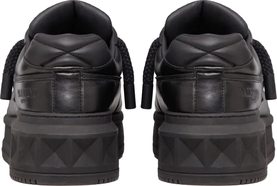 Valentino Garavani One Stud XL Men's Leather Sneakers Black