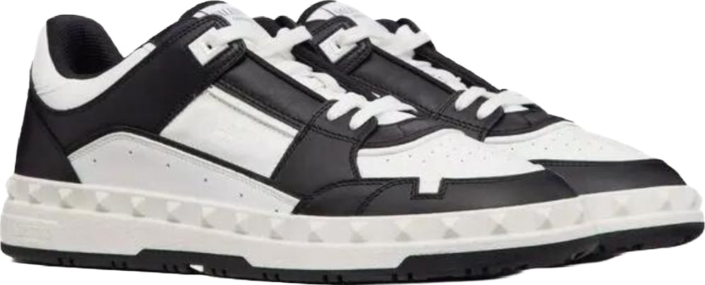 Valentino Garavani Freedots Men's Leather Sneakers White Black
