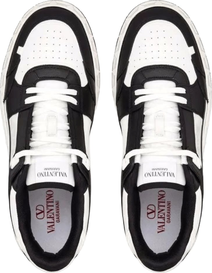 Valentino Garavani Freedots Men's Leather Sneakers White Black