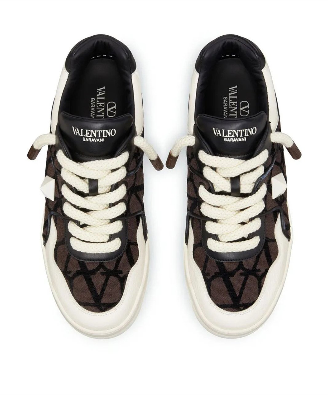 Valentino Garavani Pantofi sport One Stud XL White Brown