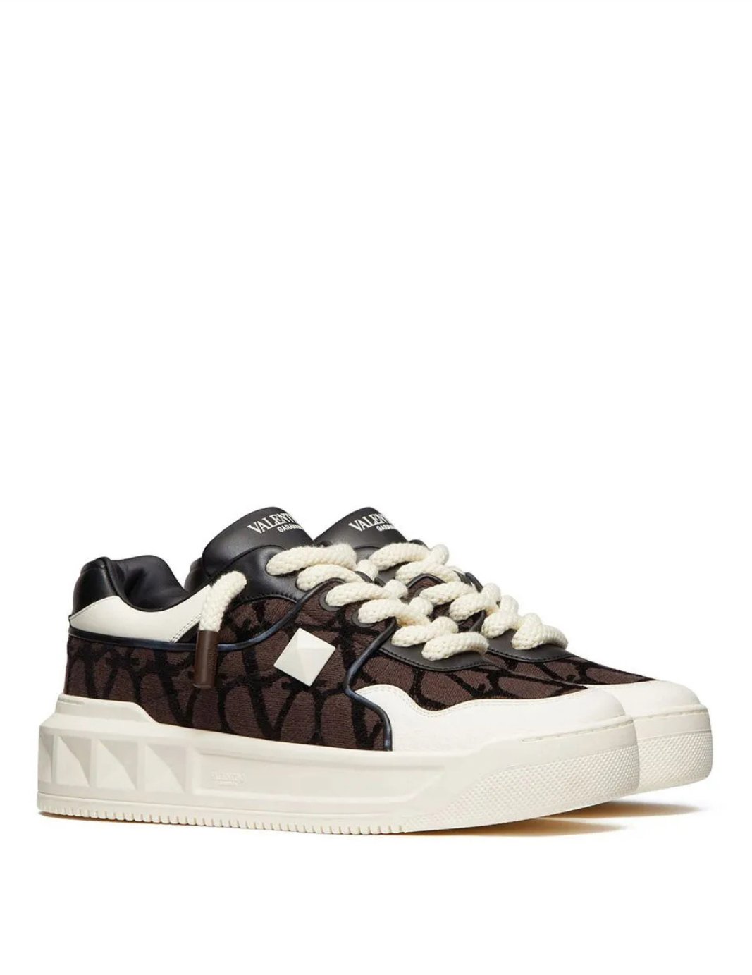 Valentino Garavani Pantofi sport One Stud XL White Brown