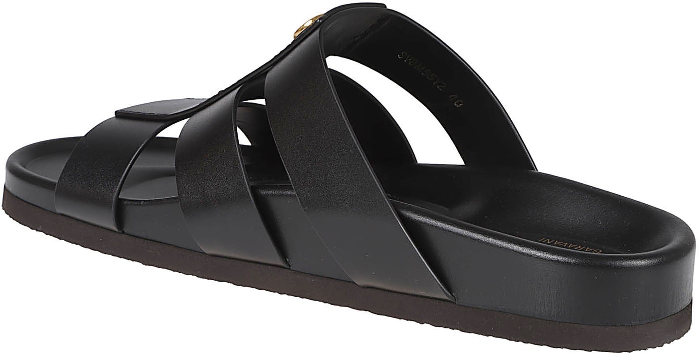 Studshield Strappy Leather Slide Sandals