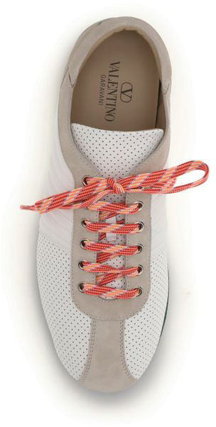 Valentino Garavani Multicolor Calf Leather Bos Taurus Athletic Sneakers
