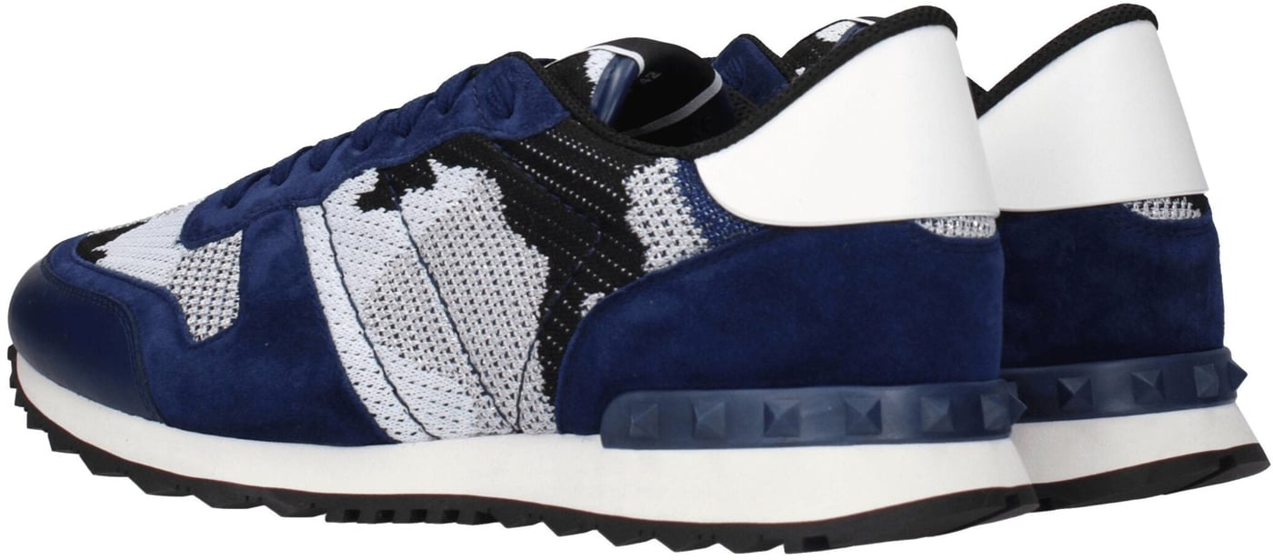 Valentino Garavani Gray Fabric Athletic Sneakers