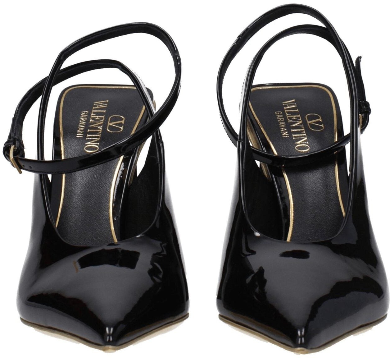 Valentino Garavani Black Leather Sandals