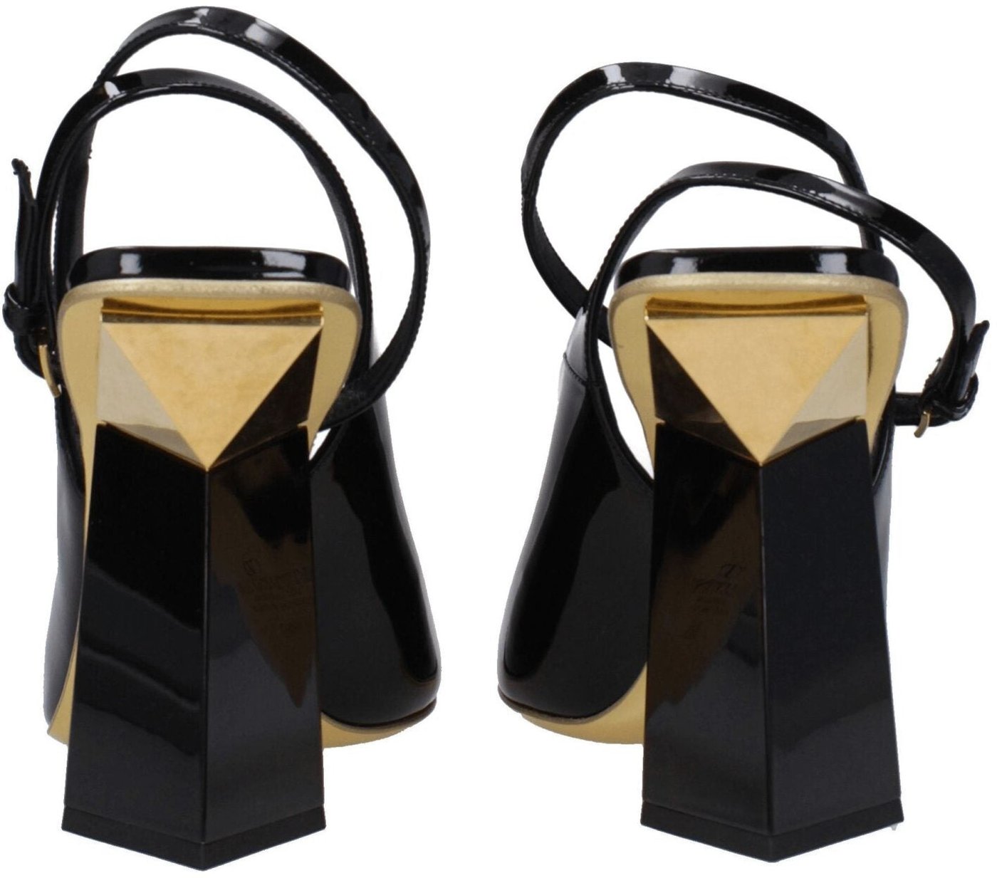 Valentino Garavani Black Leather Sandals