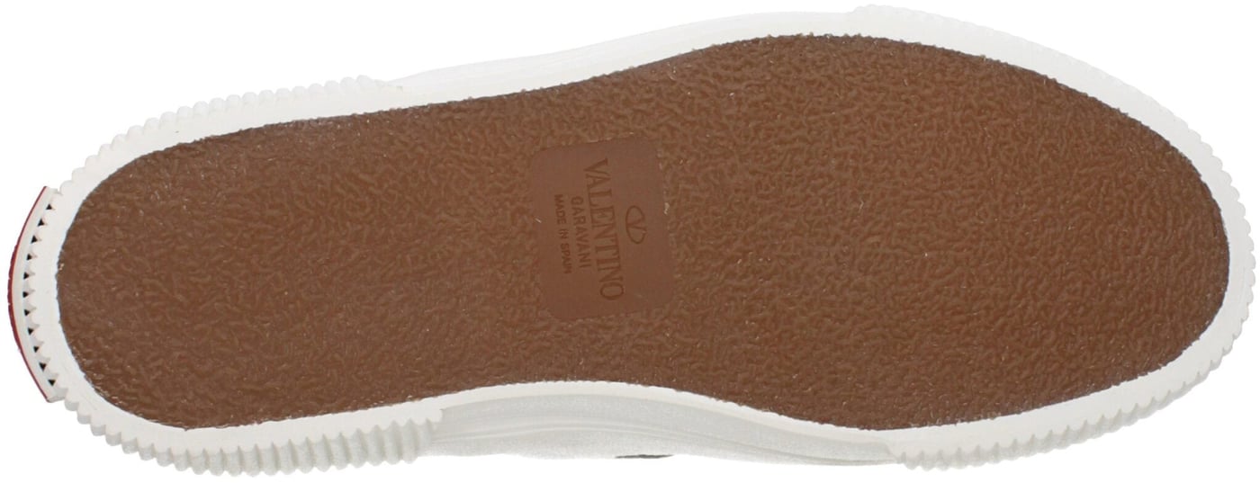 Valentino Garavani White Leather Slip-On Loafers