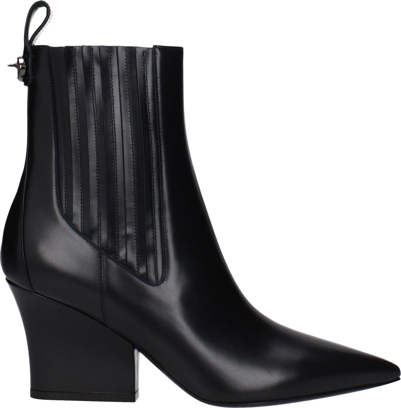 Valentino Garavani Black Leather Ankle Boots