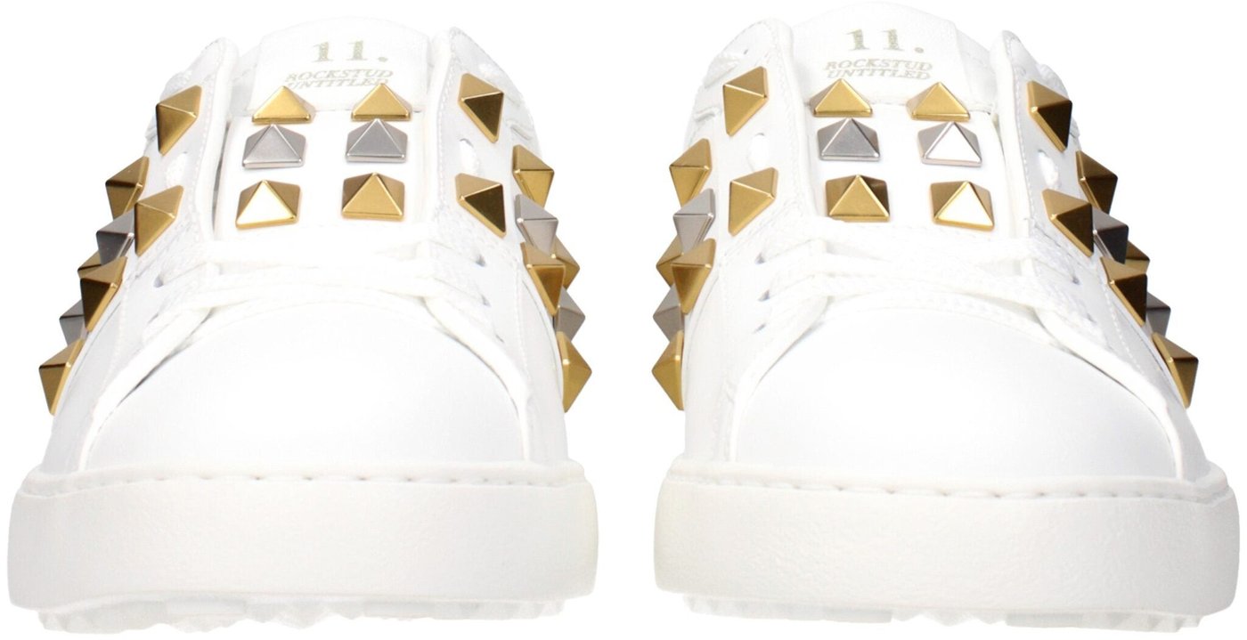 Valentino Garavani White Leather Low Top Sneakers