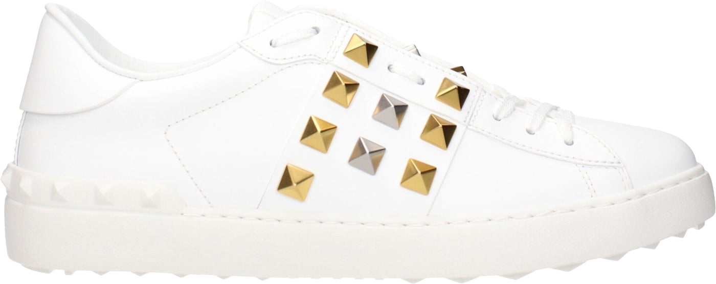 Valentino Garavani White Leather Low Top Sneakers