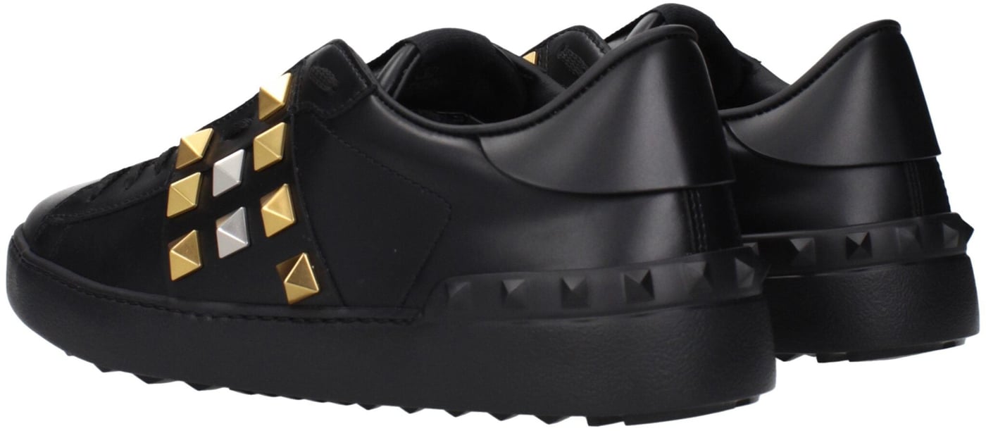 Valentino Garavani Black Leather Sneakers
