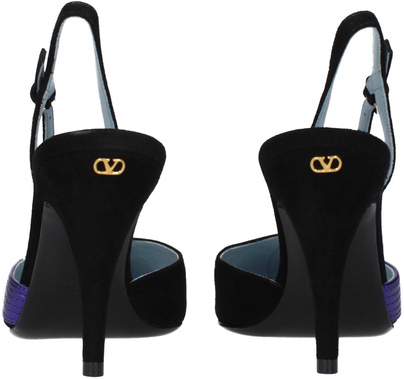 Valentino Garavani Black Leather High Heel Pumps