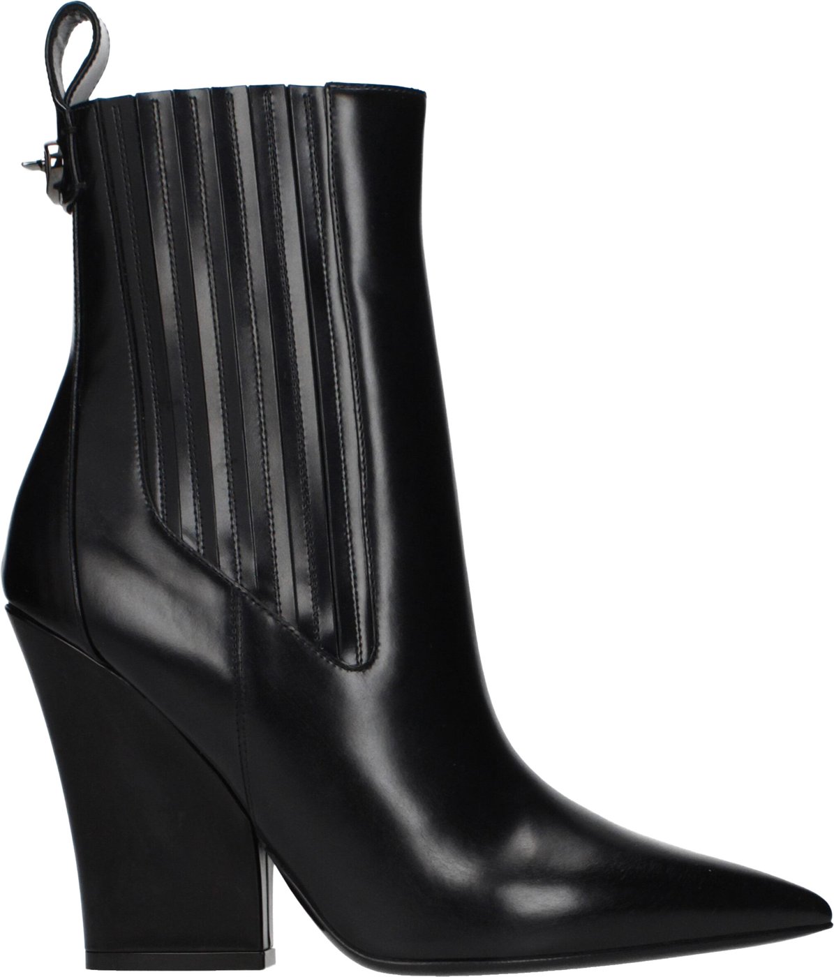 Valentino Garavani Black Leather Ankle Boots