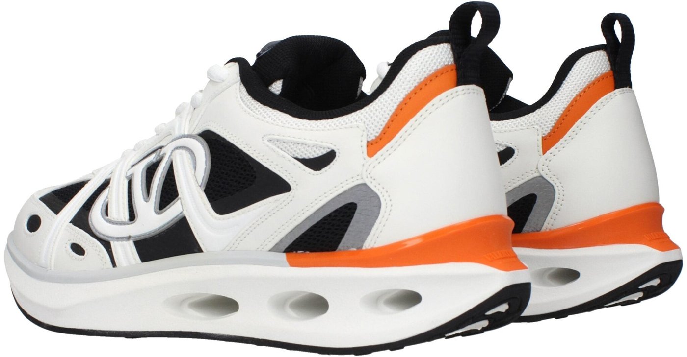 Valentino Garavani White Fabric Athletic Sneakers