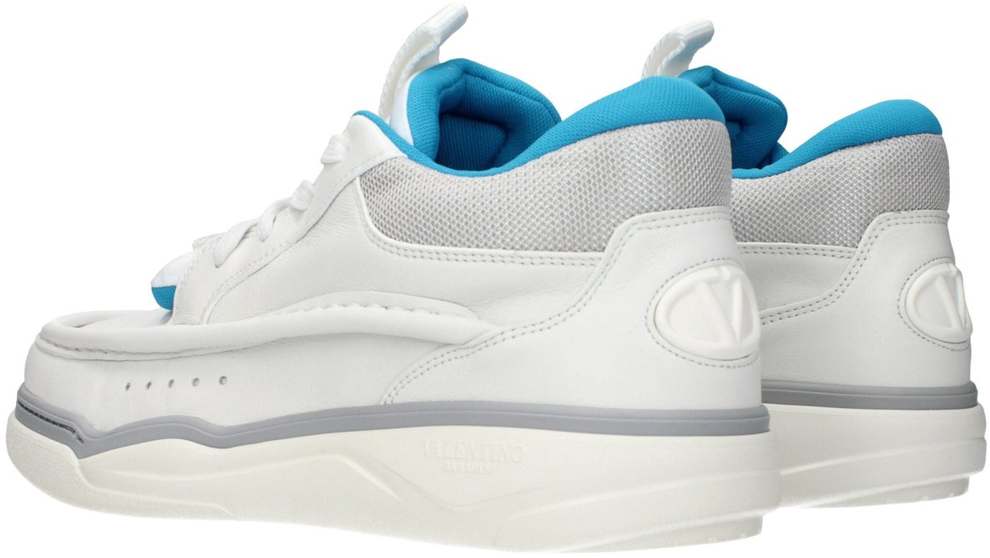 Valentino Garavani White Leather Low Top Sneakers